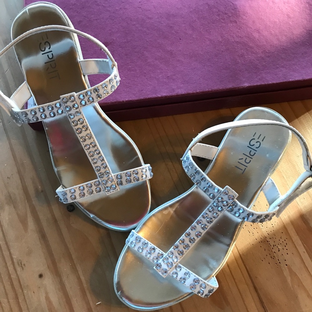 Sprit silver party shoes